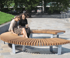 RailRoad benches offer flexible seating arrangements