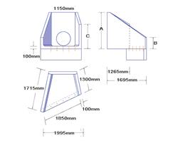 AH10 LH headwall dimensions