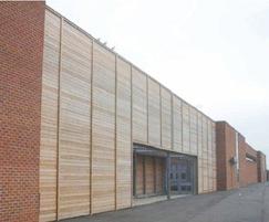 Bespoke acoustic sound barrier, Barnfield South Academy