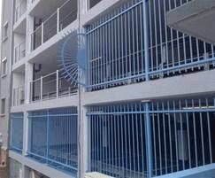 Barbican® fencing with fan panel