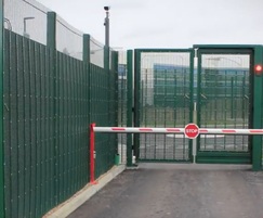 Fencing, bi-folding speed gate and rising arm barrier