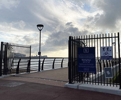 Security gates for Port of Dover pier