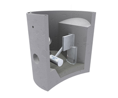 Hydro-Brake Agile benched concrete drainage chamber