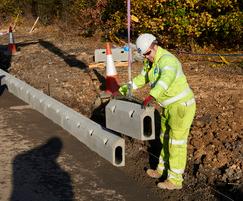 Drainage kerb reduces installation time, M1 smart scheme | Marshalls ...