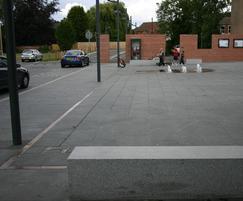 Bronze feature paving strip