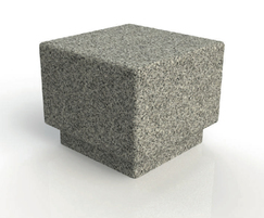 ASF Cubist Granite Bollard Seat 600