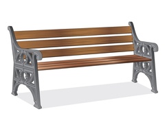 ASF 502 traditional cast iron and timber seat