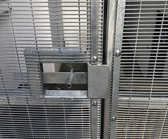 ASF Secure by Design mesh gate and locking mechanism