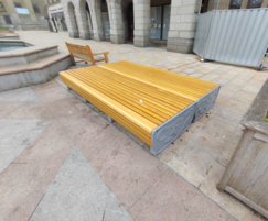 Cast iron and timber seats for Dundee City Council