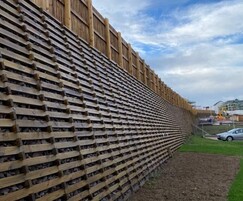 Phi Group: Permacrib retaining wall for Cruden Group, Castlemilk