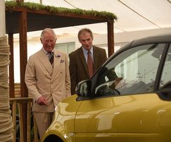 HRH Prince Charles visits the show garden