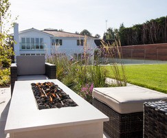 Stunning seating area overlooking lawn