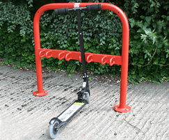 Rack for children's scooters