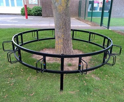 Round cycle rack