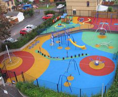 Colourful safety surfacing design from RTC