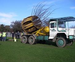 Stocker 8, 2.16m Tree Spade, the largest in the UK