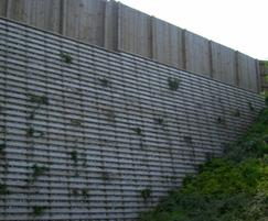 Timbalok timber crib retaining wall | Ruthin Precast Concrete | ESI ...