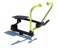 Outdoor rower - full-body fitness workout station