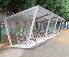 Cycle shelter - Clandeboye Primary School