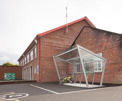 Cycle shelter at Donaghadee Primary School