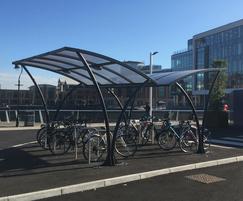 Cycle shelters and stands - City Quays, Belfast