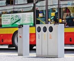Steel recycling, litter and dog waste bins