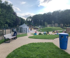 Park seating and litter bins - Mo Mowlam Play Park