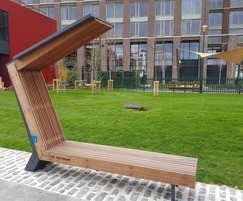 ESF Street Charge solar-powered seating