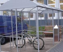 Sandford Combi cycle-smoking shelter