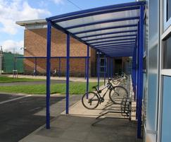 Freestanding Winterbourne cycle shelter
