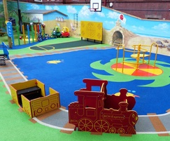 Train track, train and carriage for imaginative play