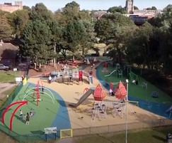 Castle-themed playground