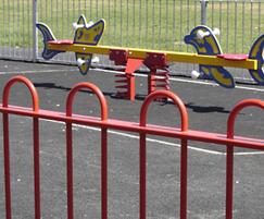 Bow Top Playground steel railings
