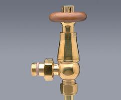 Traditional thermostatic valves polished brass