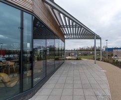 CS Airfoil Solar Shading at Ely Leisure Centre