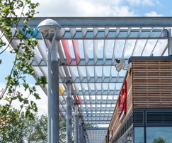 CS Airfoil Solar Shading at Ely Leisure Centre