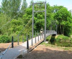 Cable stay bridge, Attingham Park