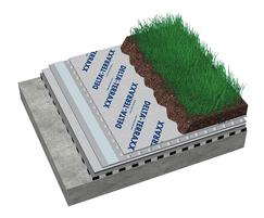 Sedum green roof drainage membrane