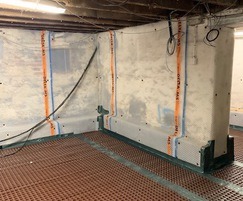 Full waterproofing system for the basement vaults