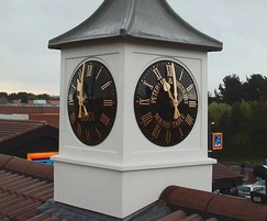 Cupola with clock face for The Round Table