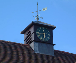Village hall clock tower