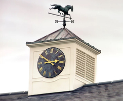 Sarum cupola with a Classic clock and 3D weathervane