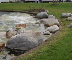 Smooth glacial boulders – holiday park