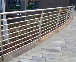 Bespoke stainless steel railings