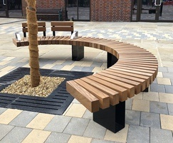 Bespoke curved Exeter 007 benches