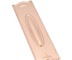 Classic Range finger plate in copper plated finish