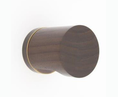 34310 mortice knob in rosewood and antique brass