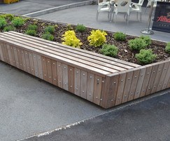 Swithland straight planters with bench tops