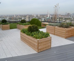 Grenadier timber roof garden planters