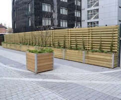 Mews FSC timber planters with screens
